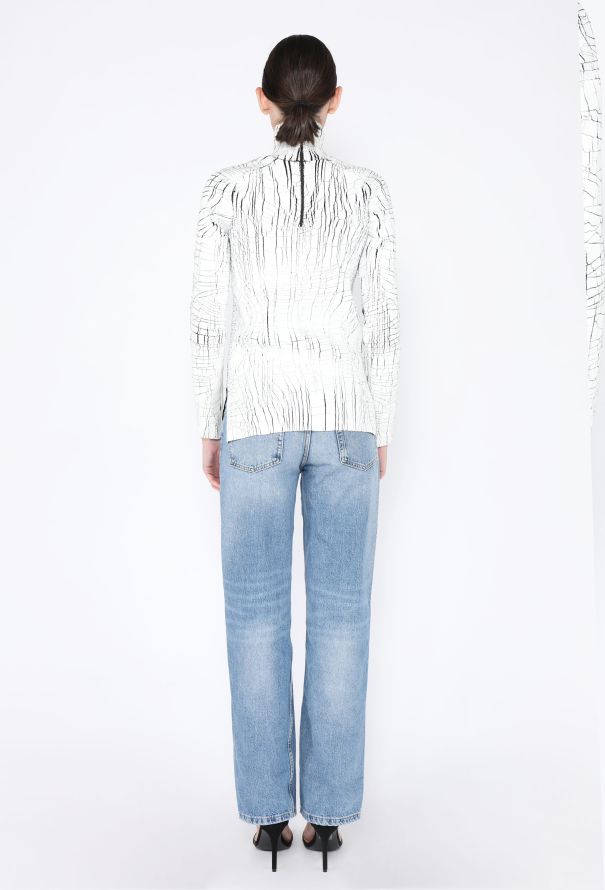 Balenciaga F/W 2013 Painted Turtleneck Sweater - 5