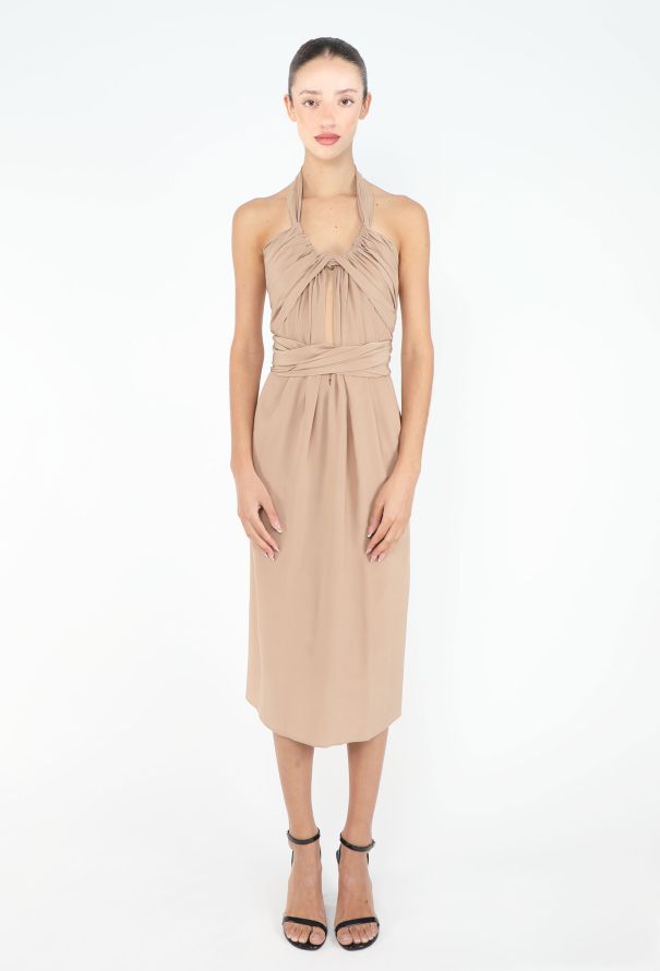 Saint Laurent RARE Spring 2002 Draped Sheath Dress - 2
