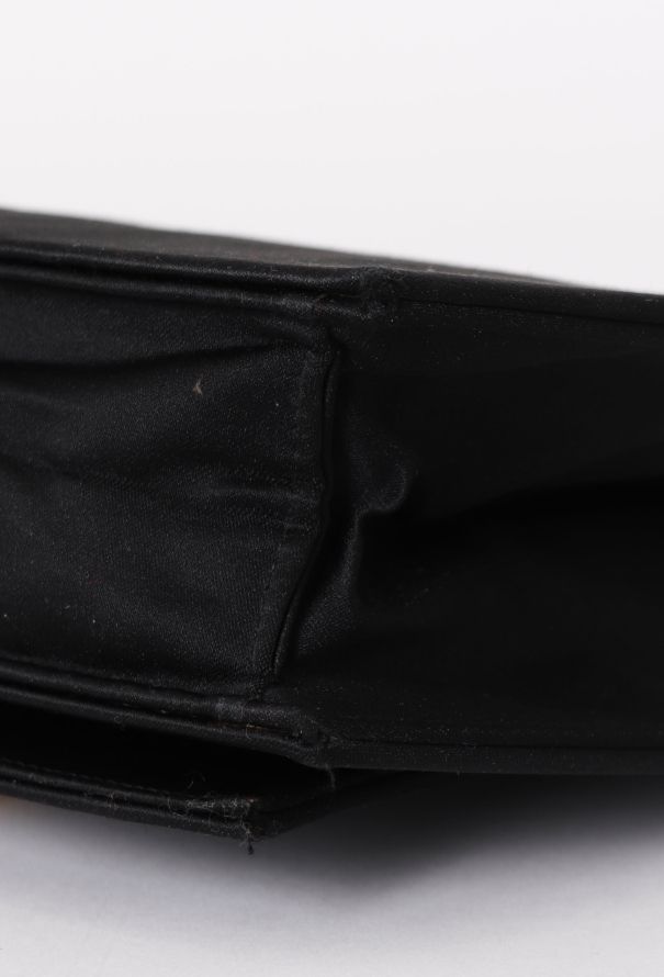 Saint Laurent '80 Couture Black Silk Clutch - 11 Saint Laurent '80 Couture Black Silk Clutch - 11