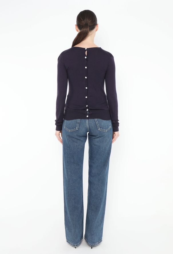 Chanel Cashmere 'CC' Button Sweater - 2