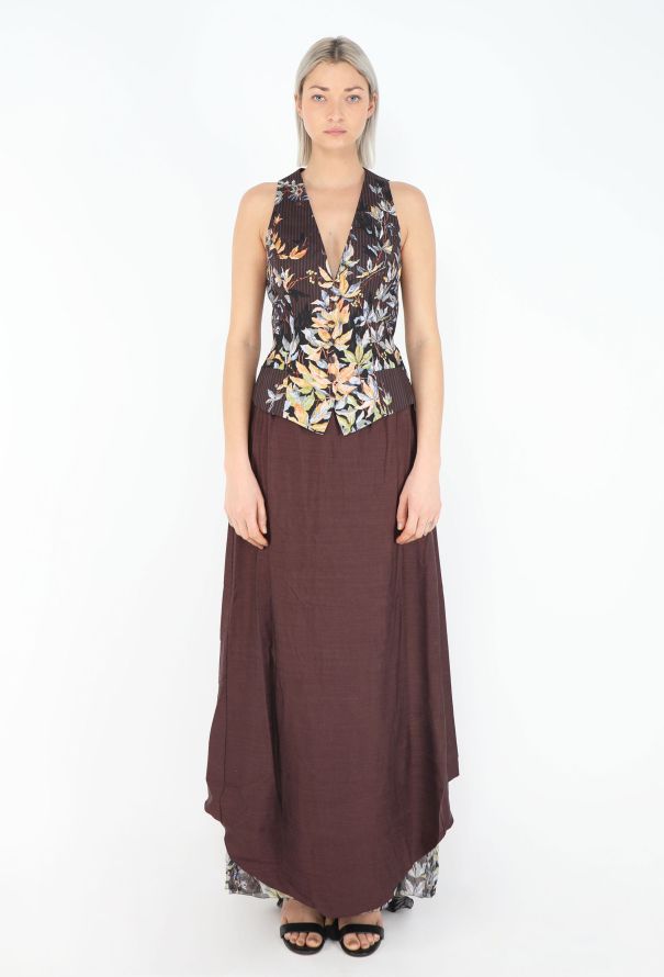 Chloé Spring 1998 Pinstripe Floral 4-Piece Ensemble - 2