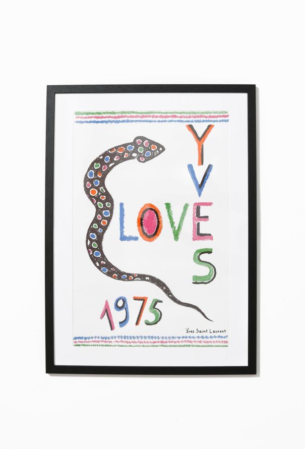 Saint Laurent Original Love Poster 1975 - 1