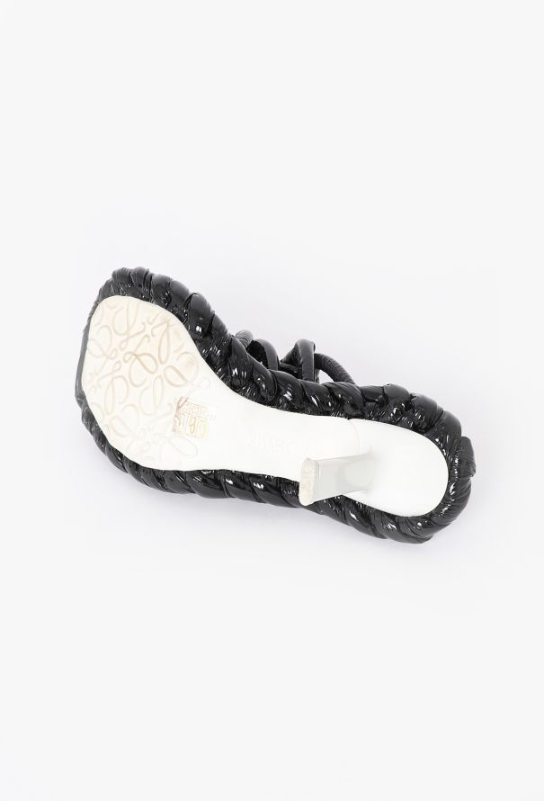 Loewe S/S 2023 Patent Knot Sandals - 6