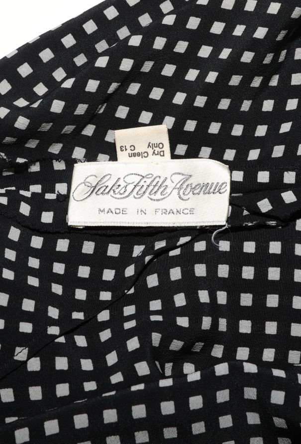 Chloé RARE S/S 1980 Checkered Ruffled Dress - 6