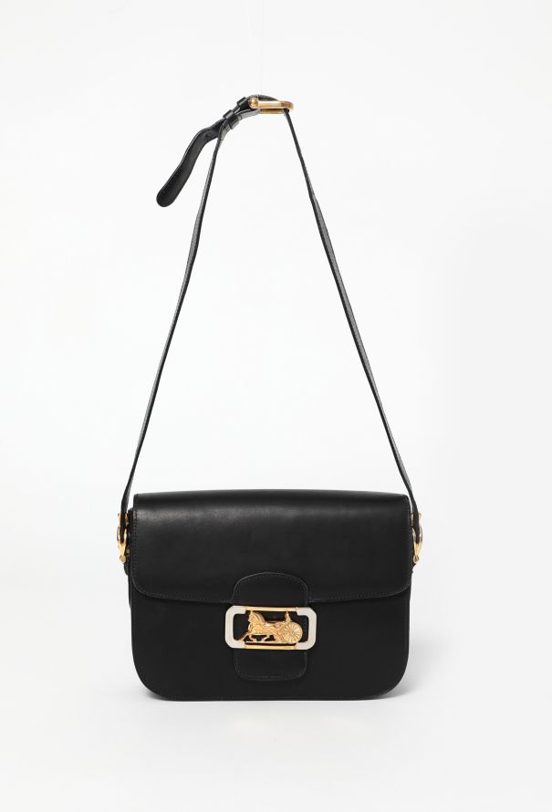 Céline Vintage Navy Calèche Bag - 1