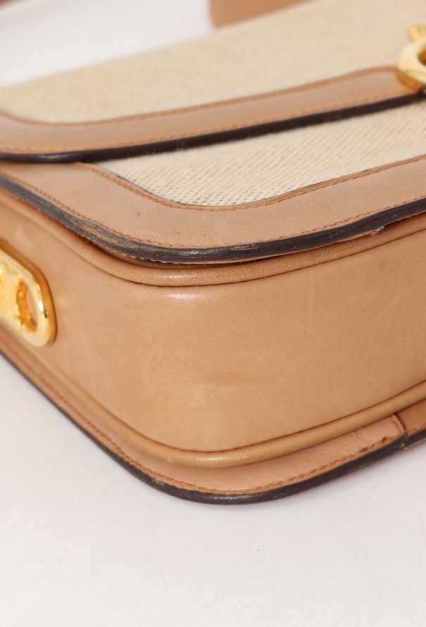 Céline Vintage Canvas Triomphe Shoulder Bag - 7 Céline Vintage Canvas Triomphe Shoulder Bag - 7
