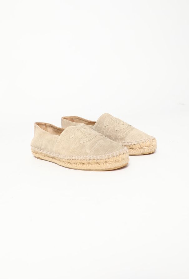 Chanel Tonal Suede 'CC' Espadrilles - 2 Chanel Tonal Suede 'CC' Espadrilles - 2