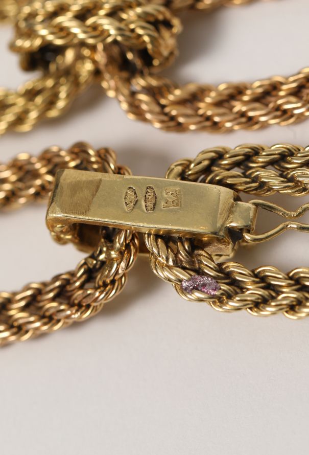 Vintage Fine Jewelry 1960s 18k Gold Braided Chainlink Bracelet - 6