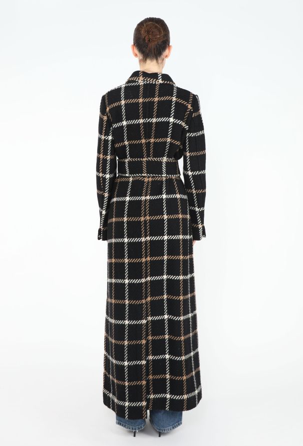 Dolce & Gabbana 1995 Checkered Belted Coat - 5