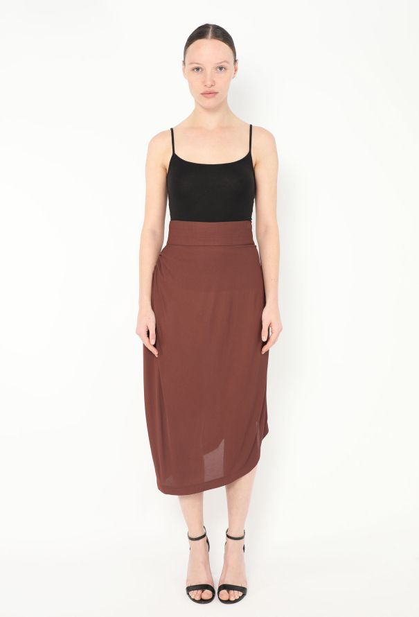 Alaïa F/W 1984 Asymmetrical Ruched Skirt - 1
