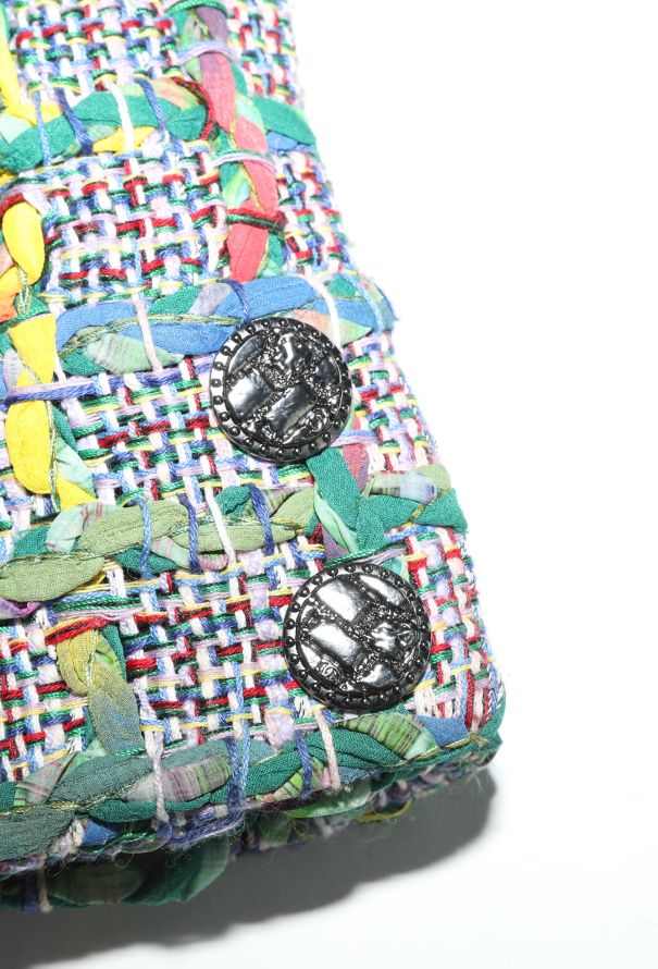 Chanel S/S 2015 Checkered Tweed Jacket - 9