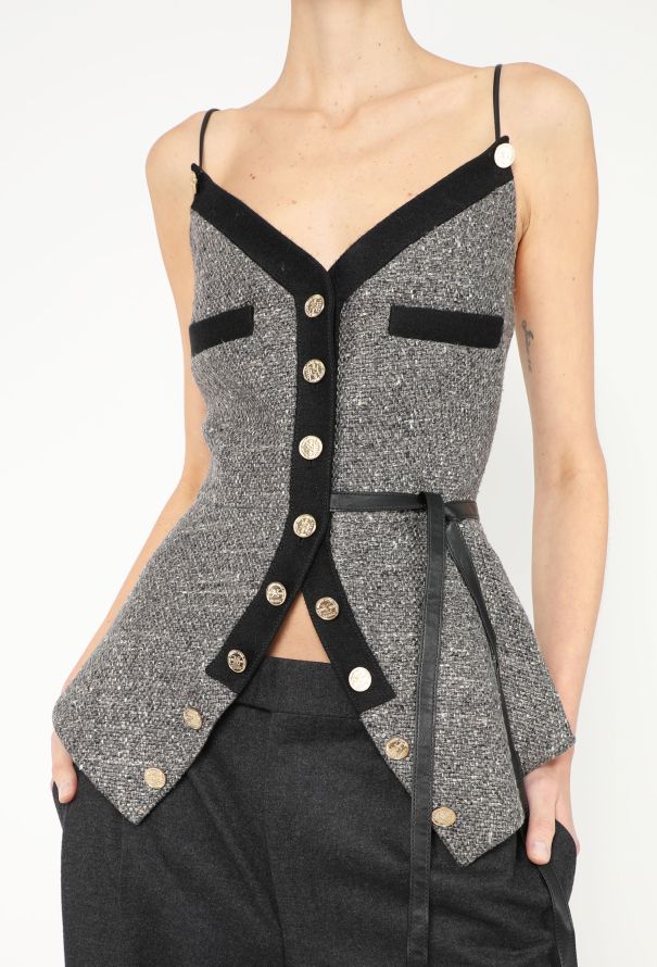 Louis Vuitton F/W 2018 Embossed Mohair Top - 1