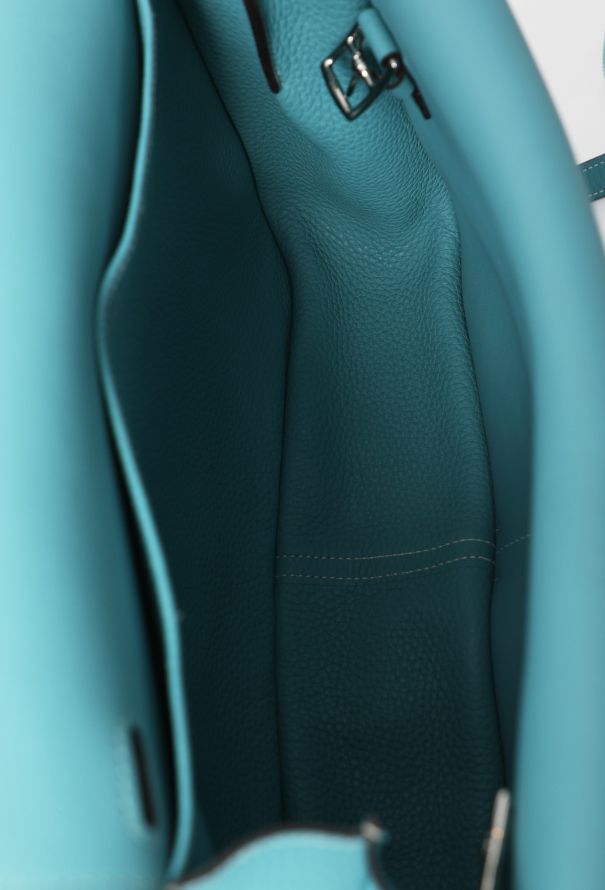 Hermès Bleu Jean Taurillon Clémence Halzan 31 - 15