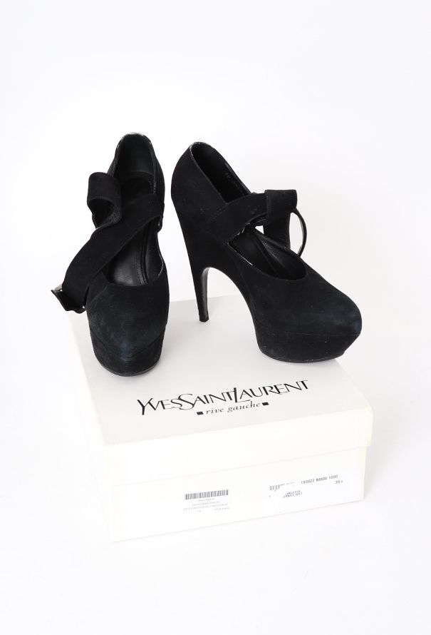 Saint Laurent Vintage Imperiale Suede Heels - 6 Saint Laurent Vintage Imperiale Suede Heels - 6