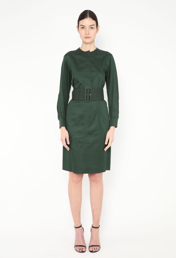 Céline S/S 2012 Belted Poplin Dress - 1