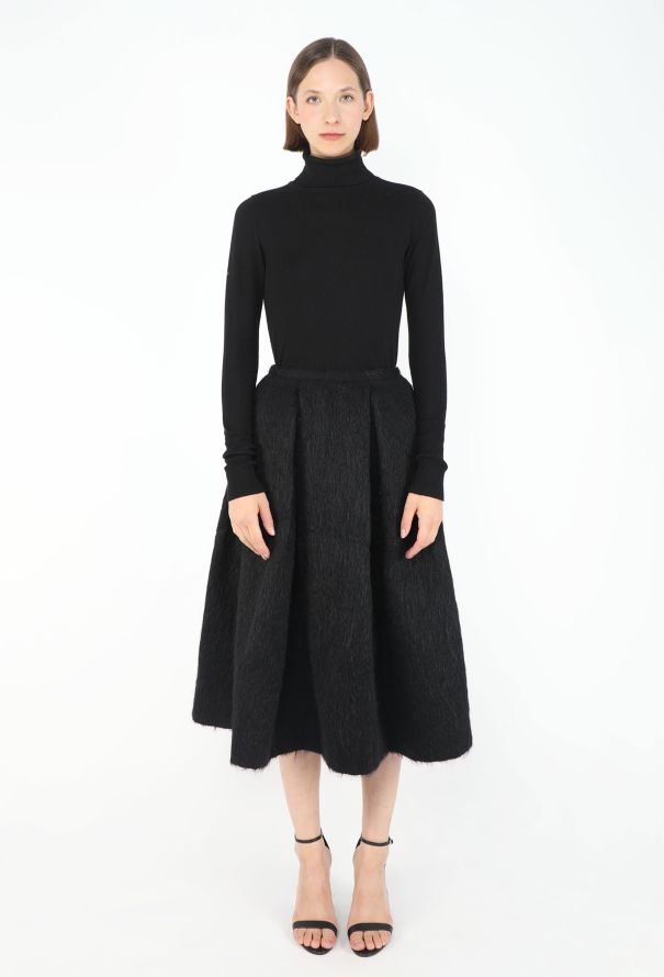 Comme des Garçons 1999 Mohair Pleated Skirt - 1