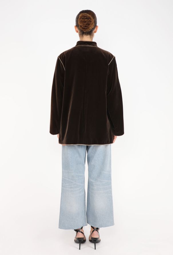 Saint Laurent 'Ballets Russes' Velvet Lamé Jacket, F/W 1976 - 7