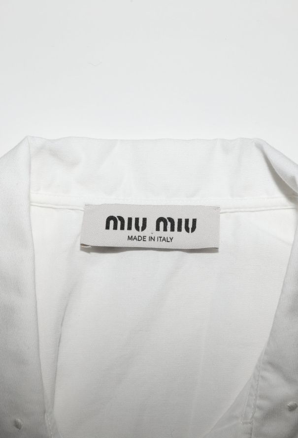 Miu Miu S/S 2025 Claudine Lace Collar Shirt - 7