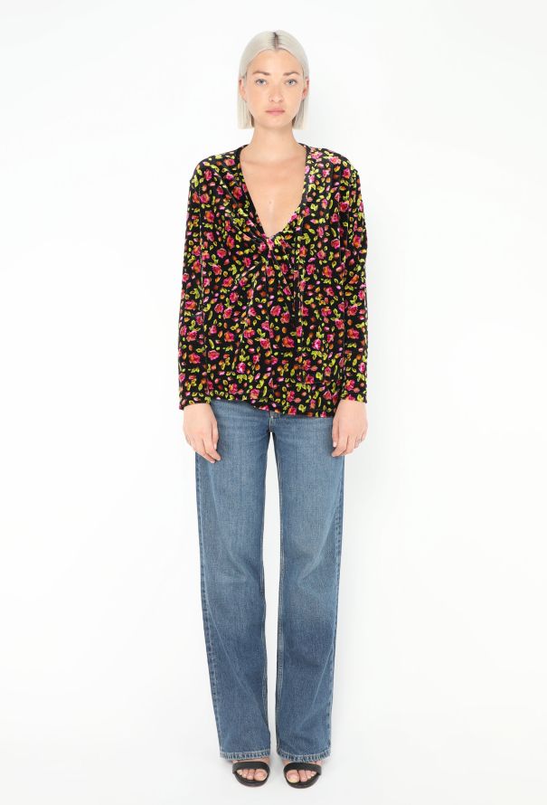 Balenciaga Pre-Fall 2019 Asymmetric Velvet Top - 5