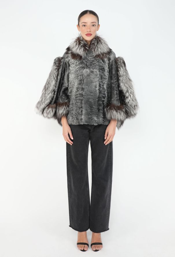 Dior RARE F/W 2007 Astrakhan Fox Fur Jacket - 3