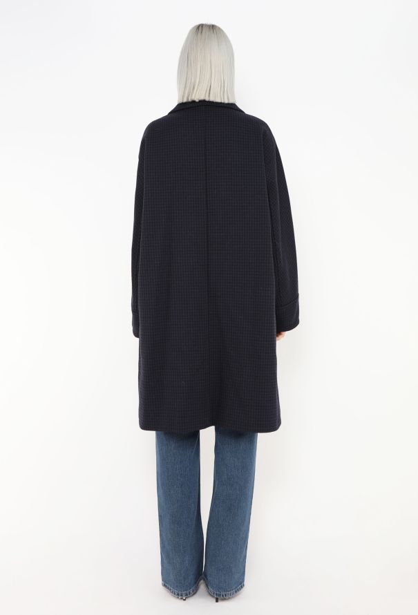 Dior 2017 Houndstooth Wool Coat - 5