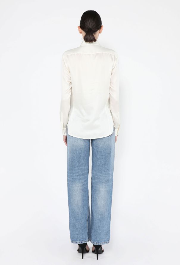 Tom Ford Classic Silk Button Down Blouse, S/S 2024 - 5