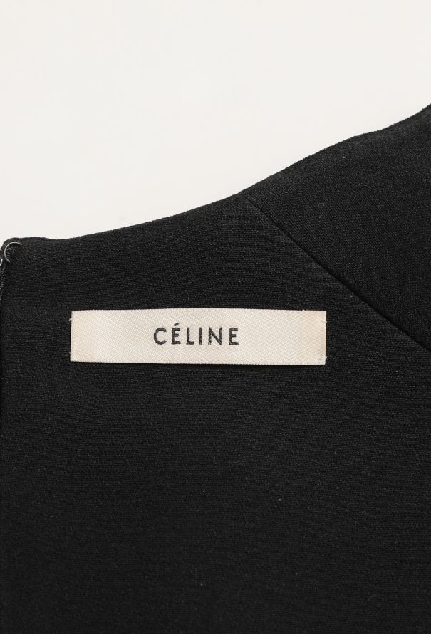 Céline Classic Peplum Crêpe Dress - 5