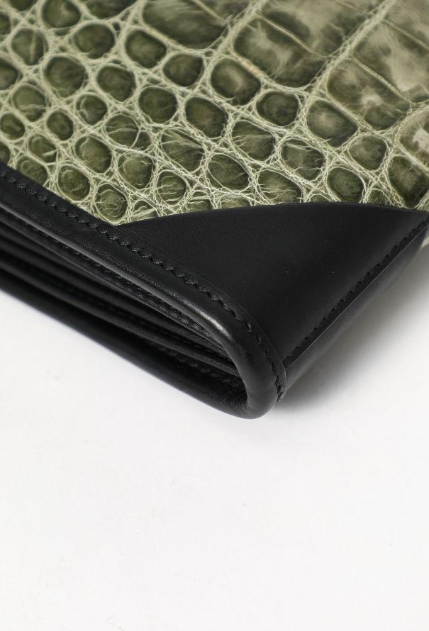Balenciaga Crocodile Embossed Clutch - 11 Balenciaga Crocodile Embossed Clutch - 11