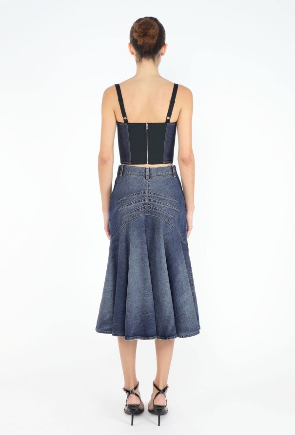 Dolce & Gabbana Denim Corset Bralette Top - 4