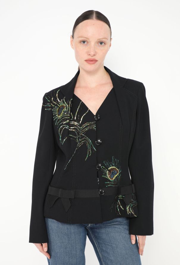 Dior Rare 2004 Embellished Bow Bar Jacket - 1