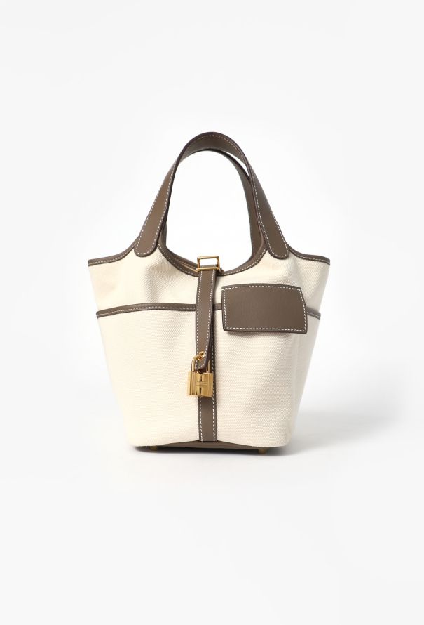 Hermès Swift & Toile Goéland Picotin Lock 18 Pockets - 1