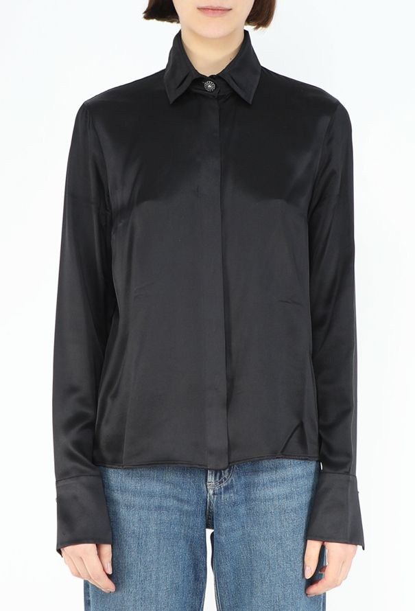 Chanel 2016 Silk Charmeuse Lavallière Blouse - 4