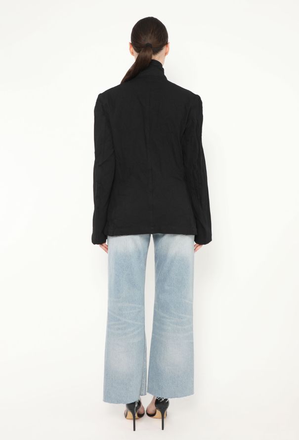Comme des Garçons 2004 Crinkled Flared Blazer - 5