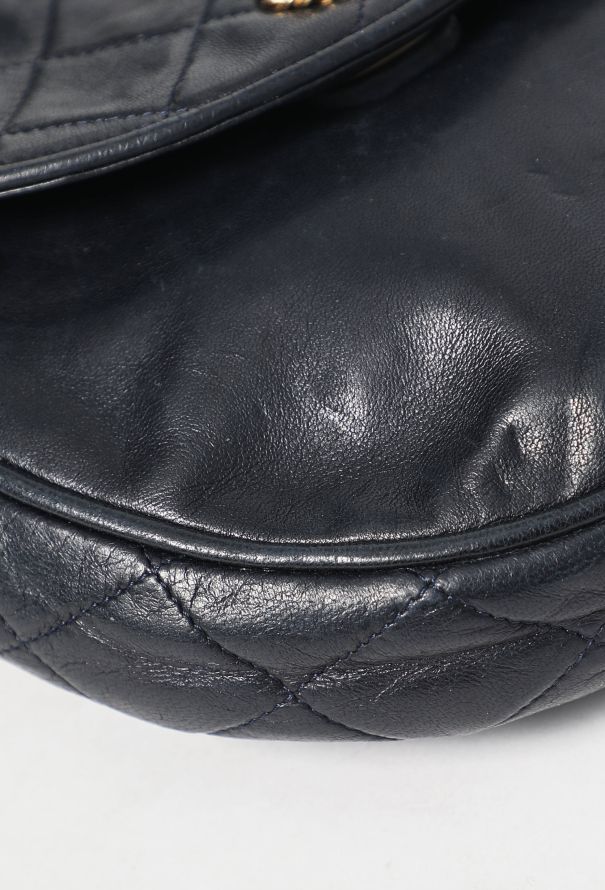 Chanel '80s Navy Flap Bag - 8