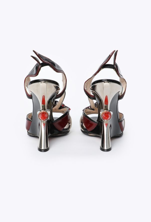 Prada Collector S/S 2012 Flame Wedge Sandals - 5