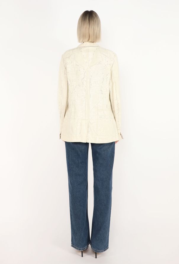 Prada Printed Linen Blazer, S/S 2006 - 5