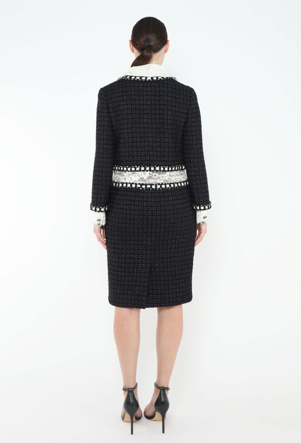 Chanel STUNNING Pre-Fall 2016 Paris-Rome Chantilly Dress - 4
