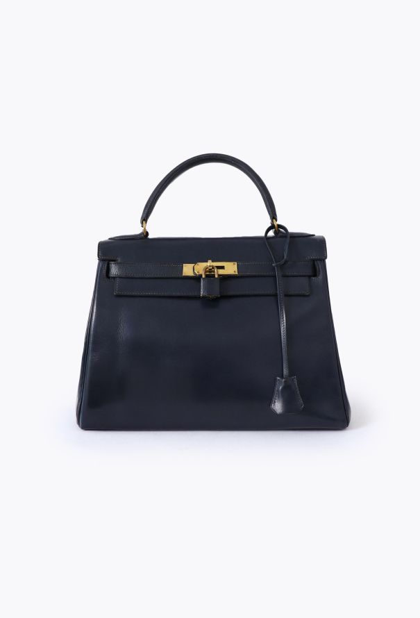 Hermès Navy Box Kelly Retourné 28 - 1