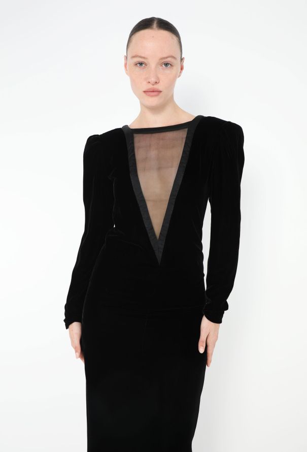 Courrèges '70s Open-Back Velvet Gown - 3