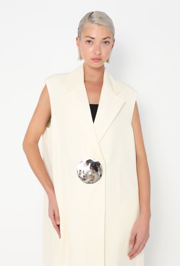 Jil Sander Resort 2024 Hammered Silk Vest - 4 Jil Sander Resort 2024 Hammered Silk Vest - 4