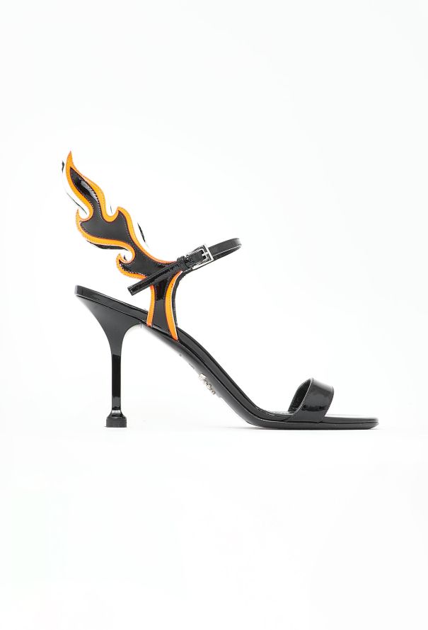 Patent Flame Sandals Authentic Vintage ReSee