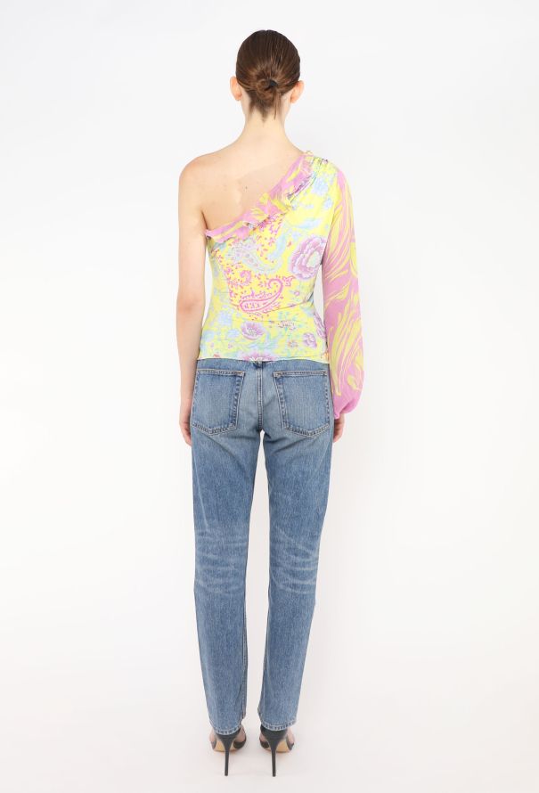 Emanuel Ungaro '90s Abstract Silk Blouse - 5