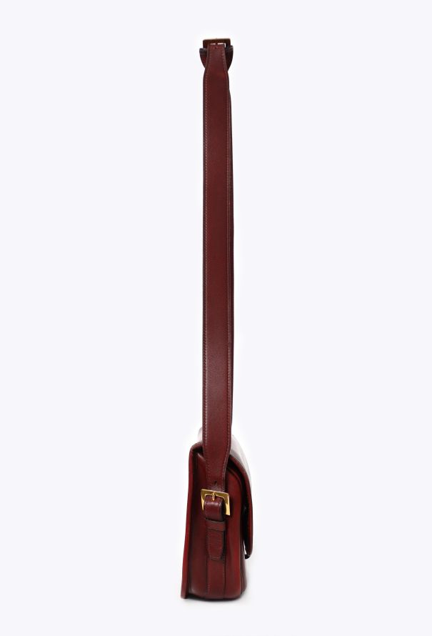Hermès Burgundy Box Balle de Golf Bag, 1970s - 5