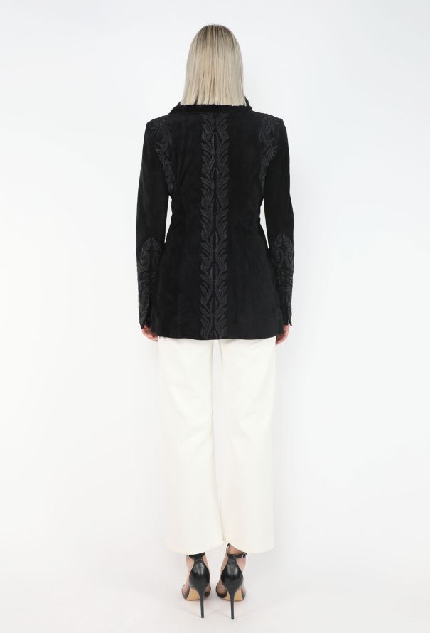 Saint Laurent Fur-Lined Embroidered Suede Coat, F/W 2001 - 6