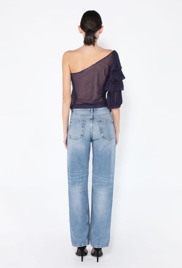 Chloé F/W 2000 Silk One Shoulder Top - 5