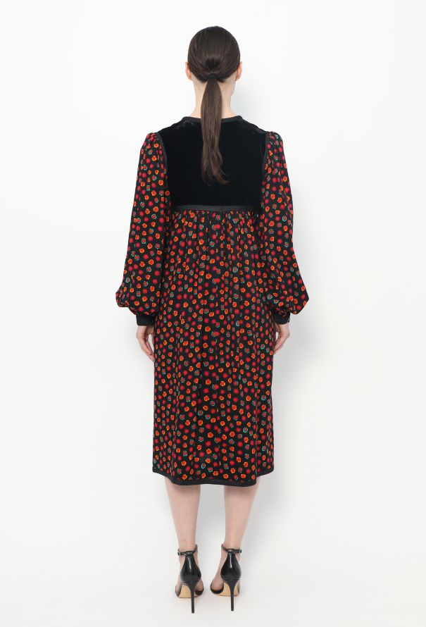 Saint Laurent 1976 Russian Velvet Smock Dress - 4 Saint Laurent 1976 Russian Velvet Smock Dress - 4