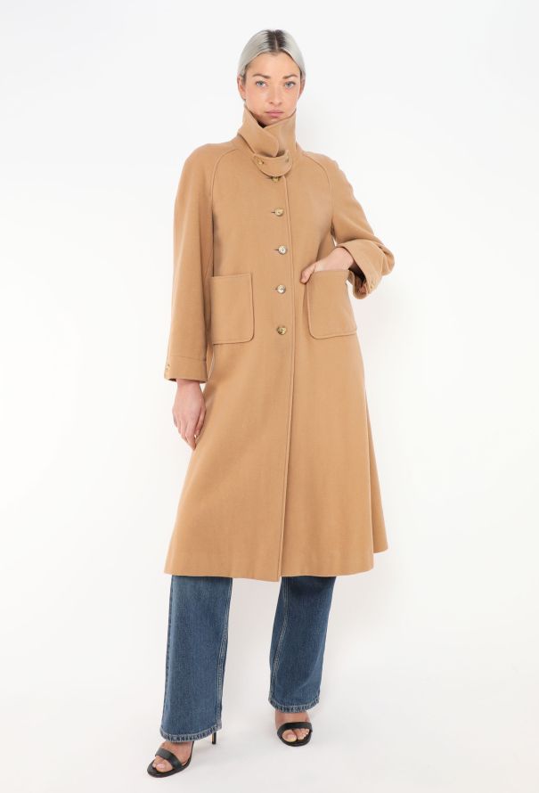 Chloé '80s Camel Car Coat - 2