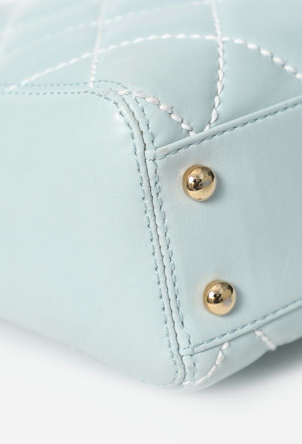 Chanel Vintage Medium Surpiqué Tote Bag - 9