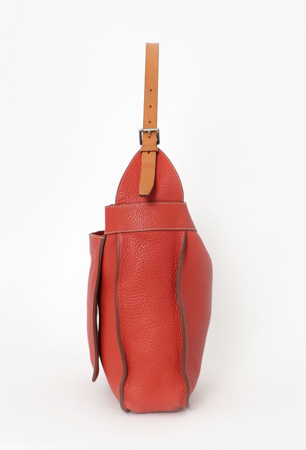 Hermès Orange Clémence Marwari Bag - 5