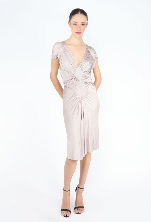 Saint Laurent Tom Ford S/S 2003 Ruched Dress - 1